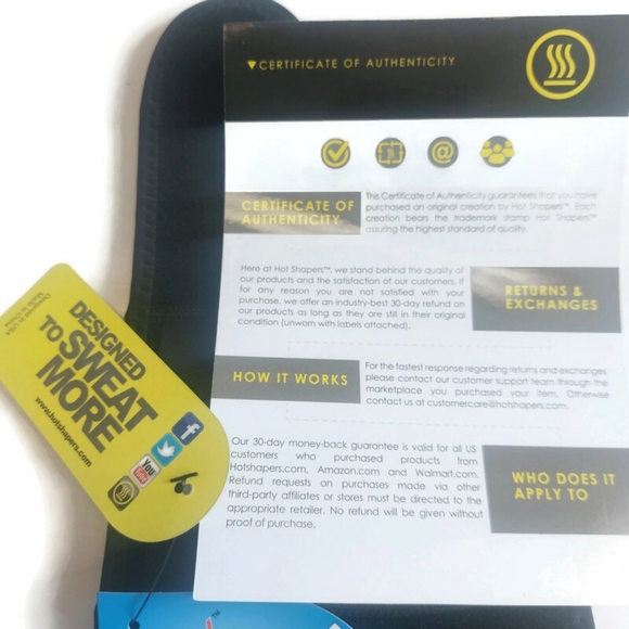 Hot Shapers Hot Arms Womens Size Regular Adjustable Shape Trim Arms Black - Picture 4 of 11